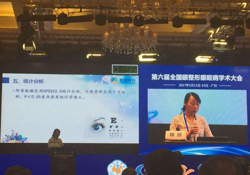 第六屆全國眼整形眼眶病學術大會，我院銀麗醫(yī)生發(fā)言